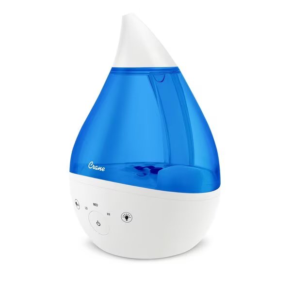 4-in-1 Top Fill Humidifier with Sound Machine, Blue/White, Crane Usa, Mfr#: EE-5306